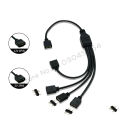 Motherboard RGB SYNC Splitter, 12V 4Pin RGB / 5V 3Pin ARGB SYNC HUB Transfer Extension Cable For M/B  GIGABYTE MSI. 