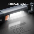 Smiling Shark SD1023 LED Flashlight Torch Light XPE Super Bright Flashlight with Hook Camping Light USB Rechargeable Zoomable. 