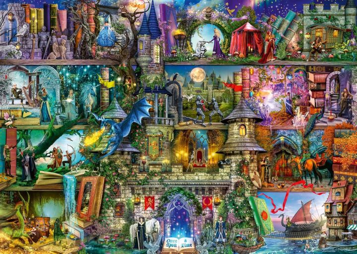 Fantasy Magic Castle Jigsaw Puzzle 120-1500 Pieces Creative Educational Toy for Kids Early Learning Imagination Development Game