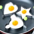 cook Fried Egg Pancake Stainless Steel Heart Shaped Egg Mould.... 