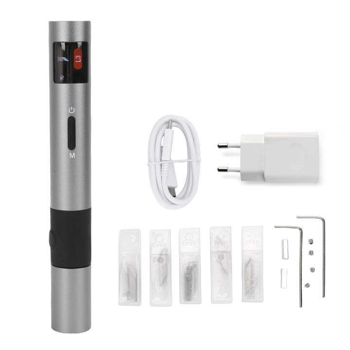 Ultrasonic Cutter 40KHz Accurate Portable 3 Levels 3D Printing Model Handheld Craft Cutting Tool Plastic PCB Electric Trimming E