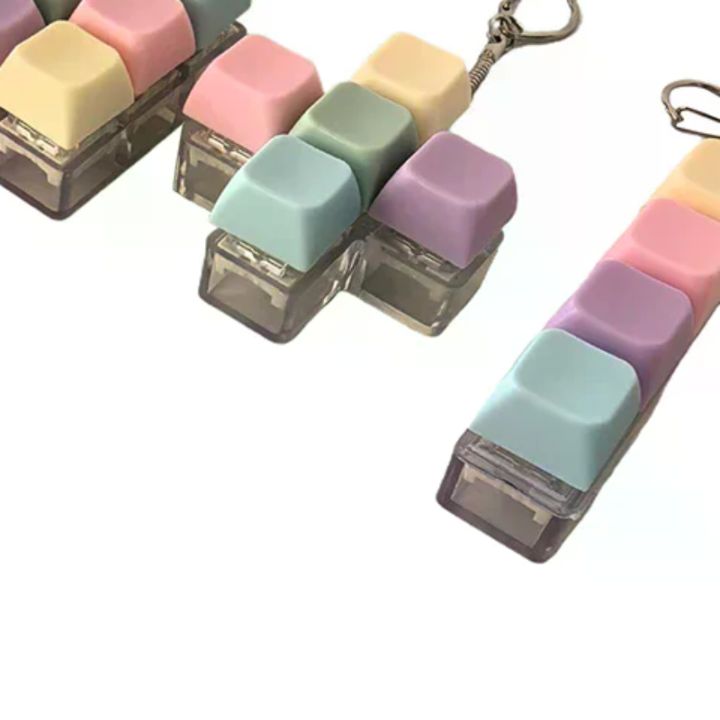 Axis Ios Keychain 1/4/5/9 Keys Mechanical Keyboard Axis Tester Button Keycap Keychain ...