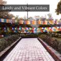 30 Feet Lungta Prayer Flags for Room Home Office Cafe Restaurant Outdoor Decoration, Buddhist Flags. 