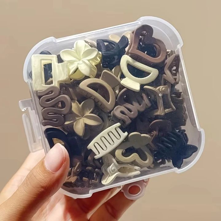 10/20/30pcs Beige Mixed Pack Small Clips Cute Girl Accessories Perfect For Daily Use Special Occasions Or Travel 2025 New