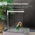 【1Pc Automatic Parrot Bird Bath Tub USB Electric Pet Circulating Water Bathtub Shower Fountain Pet Supplies】. 