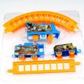 Thomas and Friends Cartoon Train Set 11 Pieces Battery Operated Model Train ToyTrackmaster for Boys Girls Indoor Fun Game - Electric Power Rushed Train Tracks, Motorized Train & Track Set for Preschool kids ages 3 years and older. 