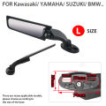 Motorcycle Wing Mirrors Adjustable Rotating Rearview Side Mirror For BMW S1000RR Honda CBR YAMAHA YZF R6 R1 R25 R3 R125 R15. 