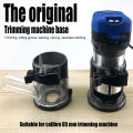Trimming Machine Base Adjustable Aluminum Alloy Plunge Router Base with Dust Collection Cover. 