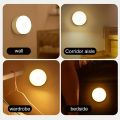 1pc Motion Sensor Night Light - Wireless LED Detector Lamp for Bedroom, Staircase, Closet, and Room Decor-. 