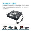 120x120x25mm 80x80x25mm 12V USB Power Cooling Case Fan For Receiver DVR Xbox TV Box Router. 