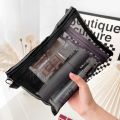 1/3pcs Mesh Clear Cosmetic Bags Small Large Black Makeup Bag Portable Travel Toiletry Organizer Case Lipstick Storage Pouch.
