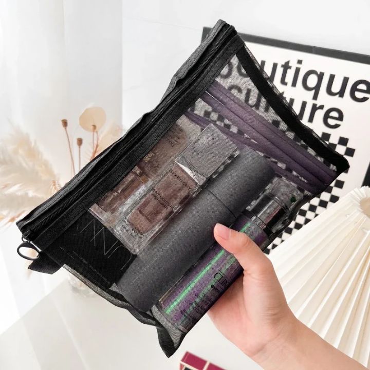 1/3pcs%20Mesh%20Clear%20Cosmetic%20Bags%20Small%20Large%20Black%20Makeup%20Bag%20Portable%20Travel%20Toiletry%20Organizer%20Case%20Lipstick%20Storage%20Pouch%20-%20Image%203