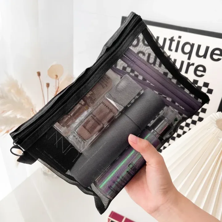 1/3pcs%20Mesh%20Clear%20Cosmetic%20Bags%20Small%20Large%20Black%20Makeup%20Bag%20Portable%20Travel%20Toiletry%20Organizer%20Case%20Lipstick%20Storage%20Pouch%20-%20Image%203