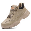 High-quality Safety Shoes Men Steel Wire Rotary Buckle Work Sneakers Indestructible Shoes Anti-smash Anti-puncture Work Shoes. 