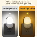 Led Mini Night Light Switch Plug-In Led Light Eye Protection Night Light Lamp Use For Bedside Baby Feeding Living Room. 