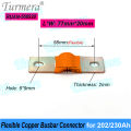 Turmera 12V Busbar Lifepo4 Battery Flexible Copper Connecter 56mm 74mm 2mm 400A for 200Ah 230Ah 280Ah 320Ah Lifepo4 Battery Use. 