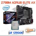 Intel Core i9 13900K Processor CPU With LGA 1700 Intel Z790 Motherboard Gigabyte Z790M AORUS ELITE AX DDR5 Motherboard 128GB M.2. 