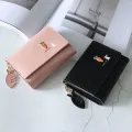 2024 new Japan and South Korea cute little animals girls small fresh short wallet simple student small wallet wallet. 