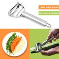 Julienne Peeler & Vegetable Peeler With Premium Ultra Sharp Stainless Steel Double Grater Kitchen Accessories. 