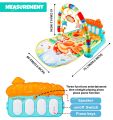 Baby Play Mat Gym & Fitness Rack with Hanging Rattles Lights & Musical Keyboard Mat Piano Multi-Function. 