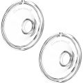 BornBL Breast Flange (2-Pack), Replacement Accessories for Wearable Breast Pump S9/S10/S12 Pro, Food-grade Silicone Shield Funel.