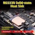 1Set Copper Heatsink M.2 Hard Disk Cooling Radiator 2230 Solid State Drive Thermal Cooler For Steam Deck Console Accessories. 