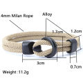Fashion Rope Bracelet Men Double Layer Outdoor Camping Braclet Homme Accessories Survival Paracord Braslet Gift For Him. 