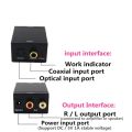 Digital To Analog Audio Converter Support Bluetooth 4.0 Suitable For TV Audio Digital Coaxial Fiber Optic Analog Output Conver. 