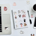 50Pcs Wedding Stickers Bride Just Married DIY Stickers Scrapbooking Phone Luggage Skateboard Waterproof Graffiti Decals.