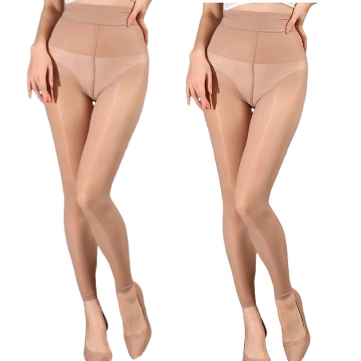2%20pairs%20High%20density%20Pantyhose%20for%20Women%20Control%20Top%20Rip%20Resistant%20Tights%208D%20Sheer%20High%20Waist%20Footless%20Stockings%20Shiny%20-%20Image%203