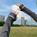 Unisex Cycling Arm Sleeves Ice Fabric Anti-UV Sunscreen Running Cycling Sleeve Outdoor Sport Anti-cursor Arm Warmers. 