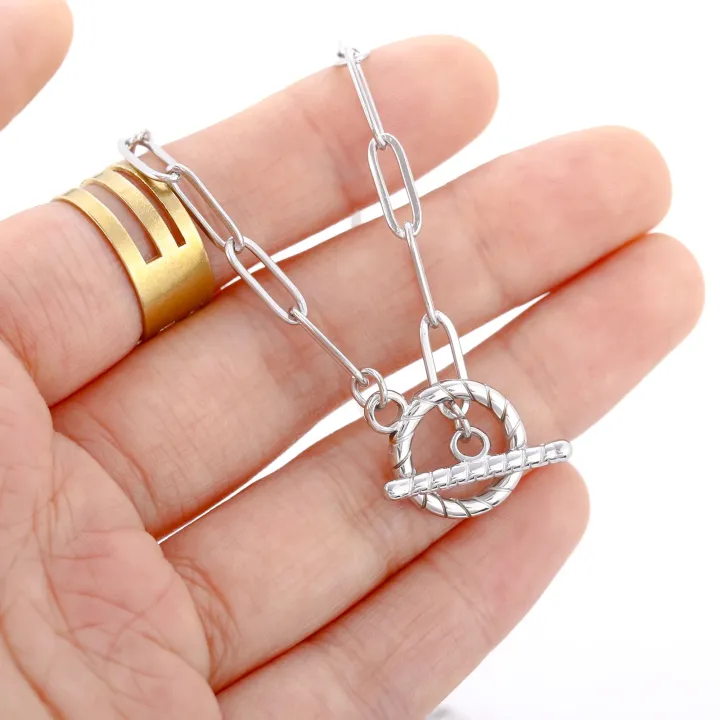 12/Pcs%20Bracelet%20LOCK%20-%20Stainless%20Steel%20OT%20Toggle%20Claps%20for%20jewellery%20making%20-%20Necklace%20Necklaces%20Bracelets%20Connector%20Hooks%20Finding%20Accessories%20-%20Image%205