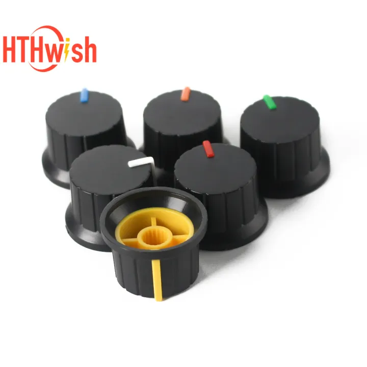 5/10%20Pcs%20%20plastic%20Potentiometer%20Volume%20Switch%20Knobs%2024%20x%2015mm%20Rotary%20Encoder%20%20Amplifier%20Control%20Volume%20Button%20Knob%20For%20WH148%20-%20Image%205