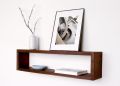 Single Rectangular shelves for wall wall mounted rectangule shelf rectangular book shelf mdf wooden shelves decoration piece home decor shelves wall hanging shelf for home office academy college uv shelf rack box shape wall mounted rectangular shelf. 