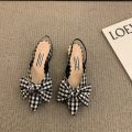 Women's Sandals Fashion Low Heels Sandals Women Shoes Elegant Pointed Straps Fashion Party Pumps Sandalias De Mujer 2023.