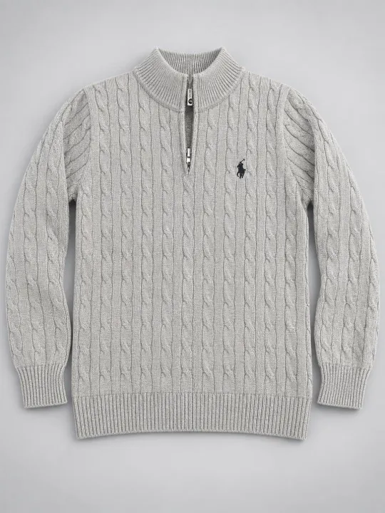 Knitted%20Quarter%20Zip%20Sweater%20for%20mens%20comfortable%20-%20Image%204