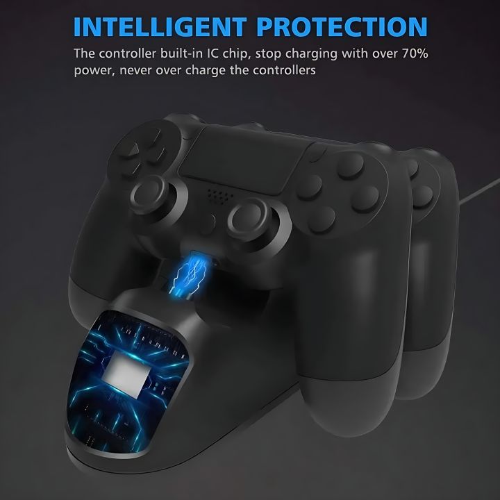 New%20Gamepadr%20Fast%20Charging%20Dock%20Charger%20for%20PS4/PS4%20Slim%20/PS4%20Pro%20Game%20Controller%20Joystick%20Dock%20Holder%20With%20Indicator%20Light%20-%20Image%205