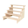 Wooden Riser Display Shelf Organizer Rectangle Wood Display Riser Stand for Dessert  Cupcake Jewelry Collectibles Display Riser. 