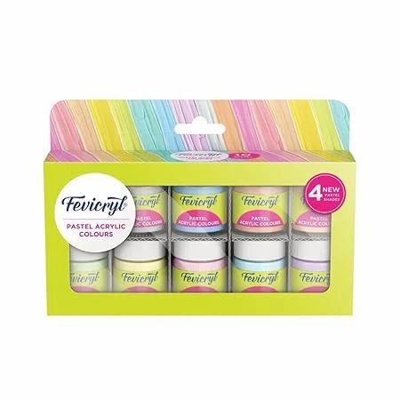 Fevicryl Acrylic Colours Pastel Shade 15ml 10 Shade