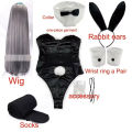 Bunny Girl Sakurajima Mai Cosplay Costume for Girls Halloween Funny Costume Black Stockings High Heels lenceria sensual mujer.