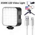 New Rechargeable 6500K LED Video Light Mini Camera Light Fill Lamp Portable Photography Lighting for Vlog Live Streaming DSLR. 