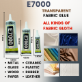 15ML 50ML 110ML E7000 Clear Contact Fabric Adhesive Universal Glass Plastic DIY Glue E-7000 With Precision Applicator. 