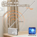 XHDATA D219 Portable Radio AM FM MW Shortwave Worldband Receiver DSP High Sensitivity 1kHz Fine Tuning Radio AA Battery Powered. 