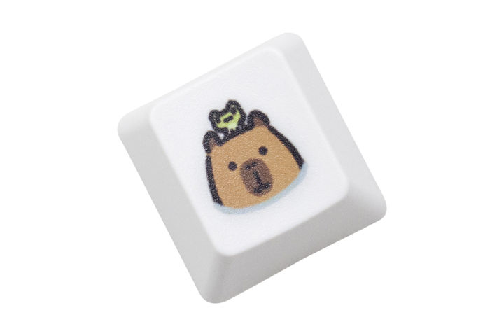 Cute%20Capybara%20Keycap%20Meme%20Keycap%20Dye%20Subbed%20keycaps%20for%20mx%20stem%20Gaming%20Mechanical%20Keyboards%20White%20Shui%20tun%20OEM%20Profile%20-%20Image%205