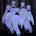 Hanging Ghost Halloween LED Luminous Ghost Children's  Scary Party Props Home Outdoor Courtyard Bar Hanging Decorations. 