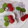 1PC Cherry Bow Hairpins for Kids New Charm Ball and Leaves Ornaments, Kids Fashion Hair Accessories. 