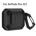For Air Pods 3 2 1 Case Carbon Fibre Waterproof Switch Case Earphone Case Shockproof Cover For Air Pods Pro 2 1 Protective Cover. 