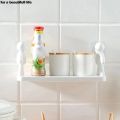 Multipurpose Plastic Bathroom Rack Human Doll Shape Kitchen Bathroom Shelf Wall Holder Storage Box Strong Adhesive Sticker Shower Rack Shelf(Pack of 1, 10X5X4 cm, White). 