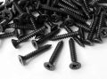 Screws Cross Flat Head Wood Black Screws pack of 100pcs 2x8 size. 