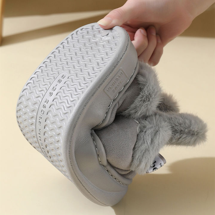 Snow%20Boots%20Winter%20New%20Women%20Warm%20Padded%20Cotton%20Shoes%20Indoor%20Thick%20Bottom%20Plush%20Rabbit%20Cotton%20Boots%20Leisure%20Soft%20Sole%20Ankle%20Boots%20-%20Image%204
